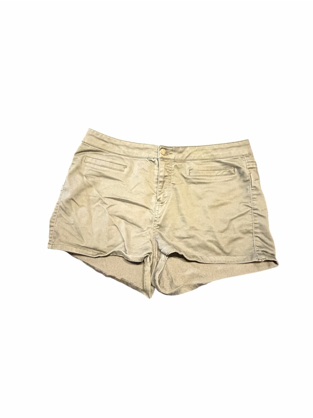 bebe Beige High-Waist Casual Shorts
